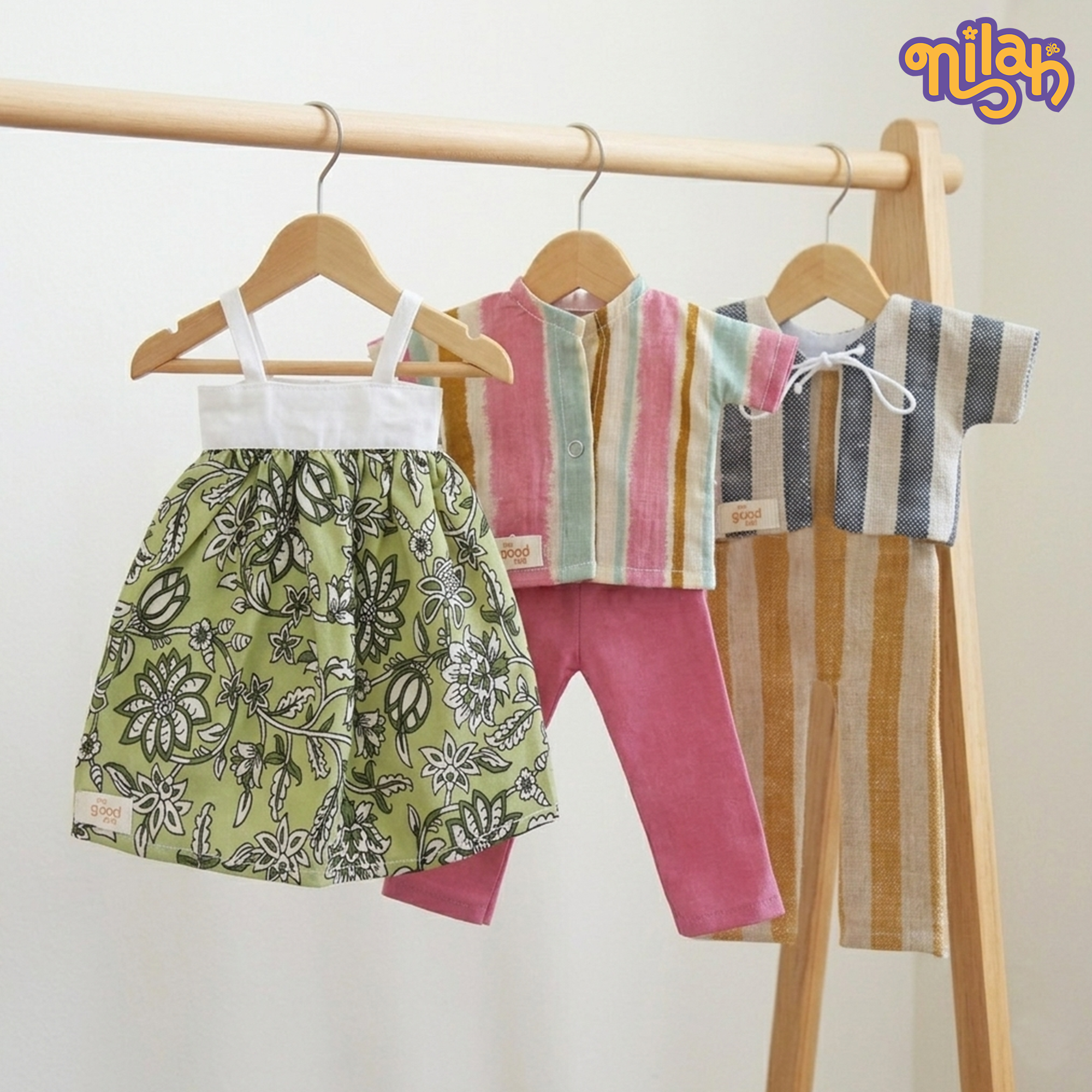 Doll Dress Set (Pack of 3) - Nilah & Malai pack for a sleepover