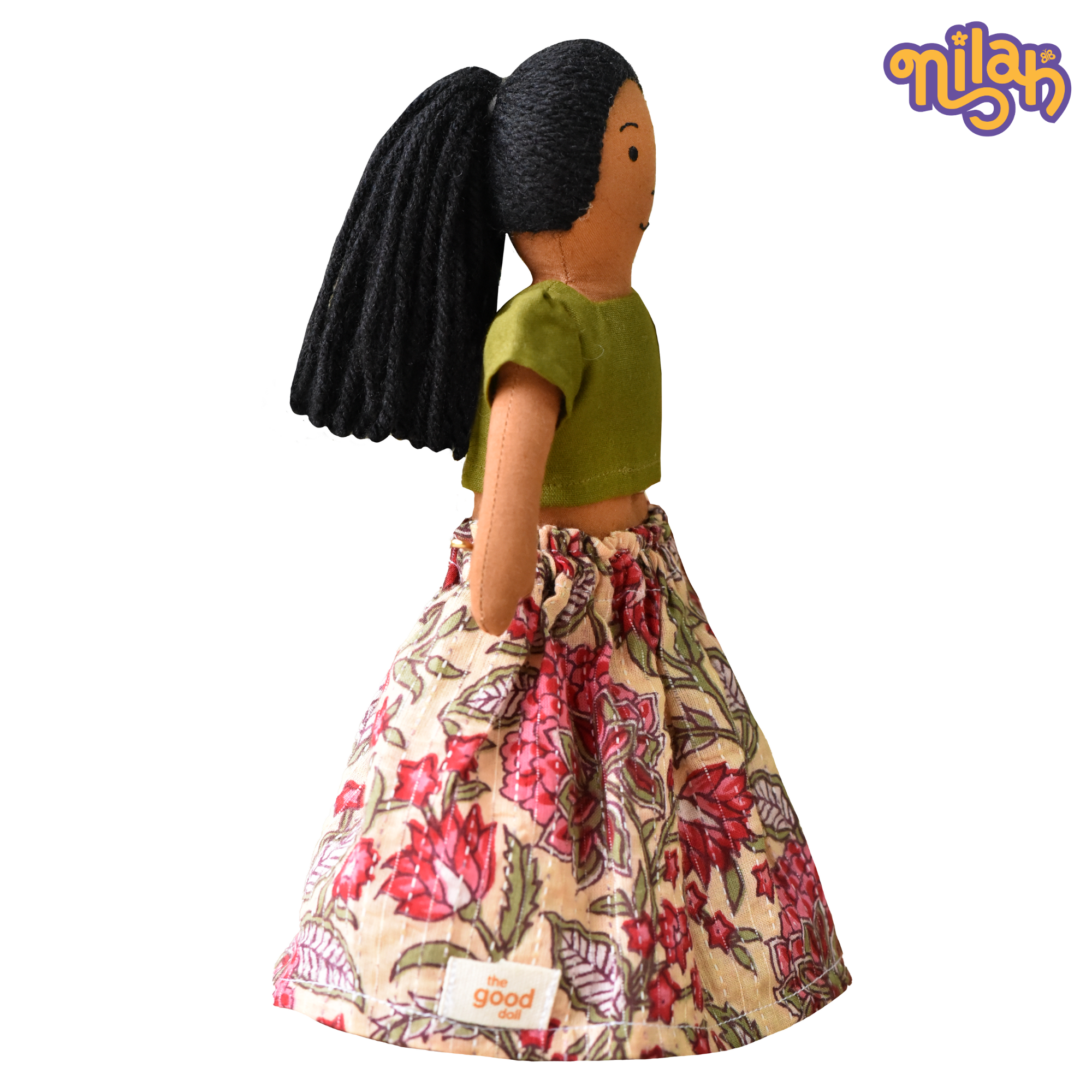 Malar doing her school homework