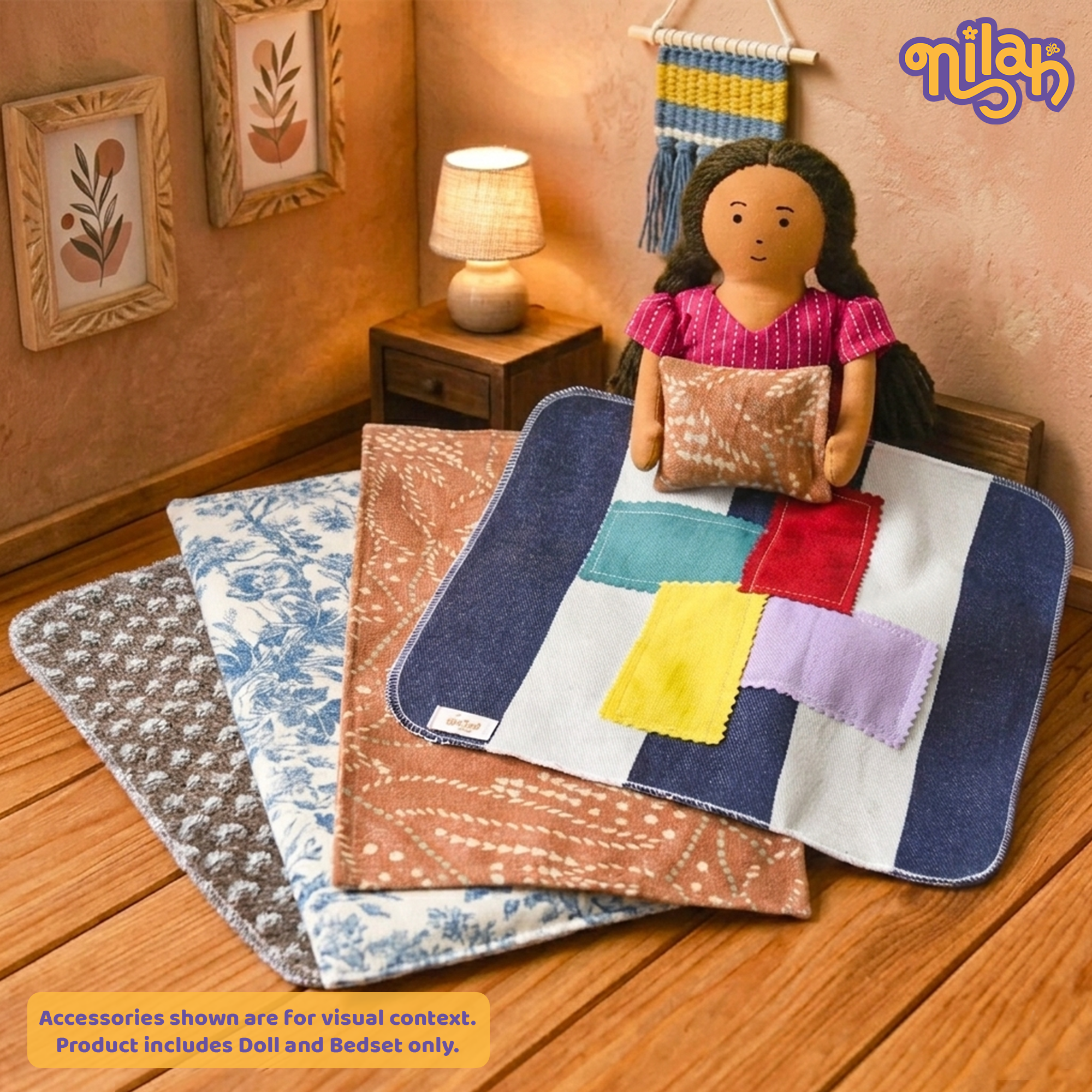 Nilah inside her cozy bed