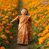 Amma exploring Appa's garden