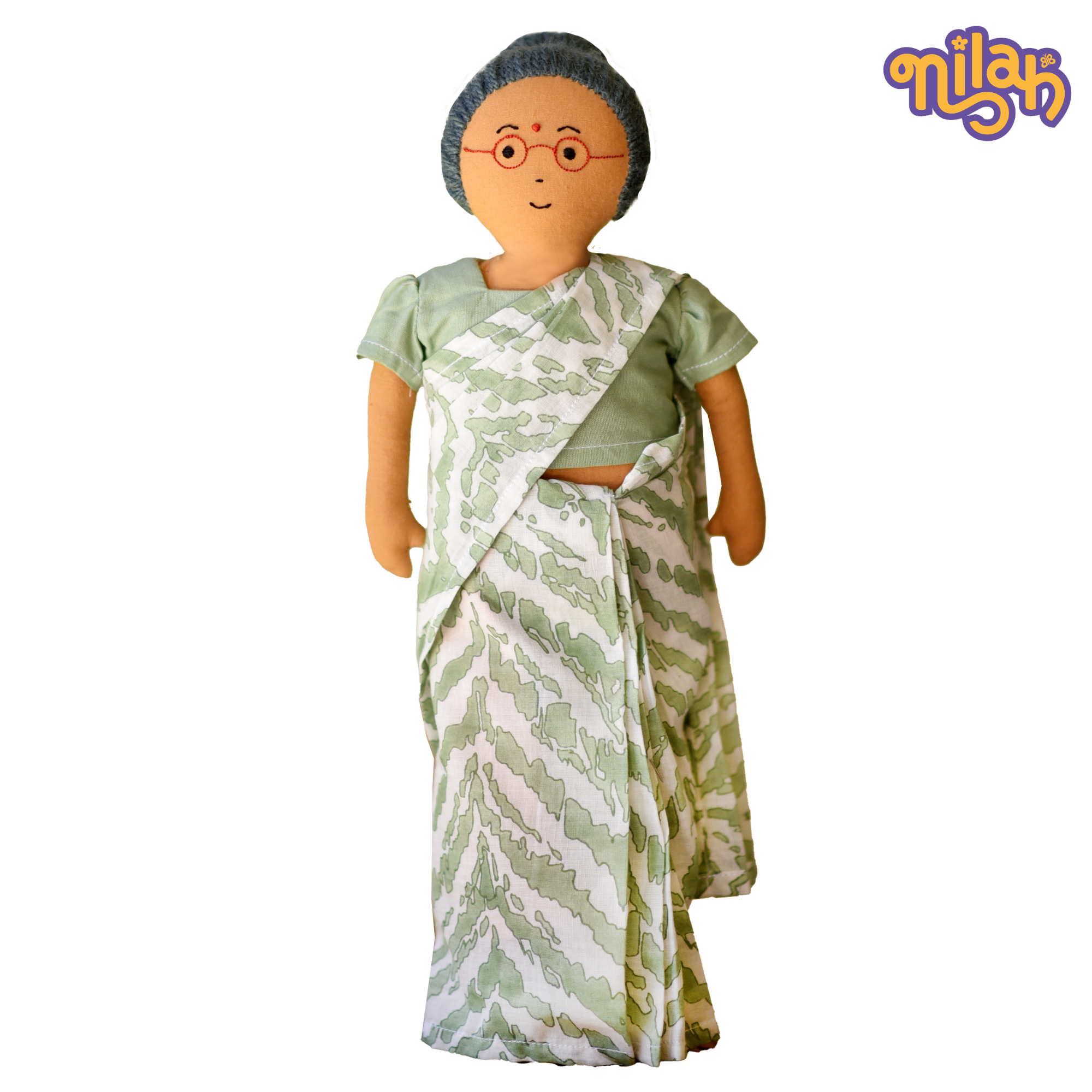 Paati knitting a sweater for the winters