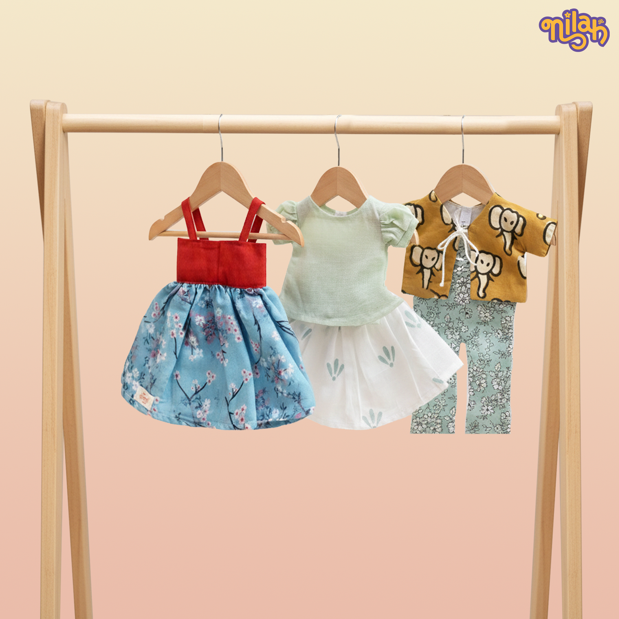 Set of 3 - Nilah & Malai pack for a sleepover