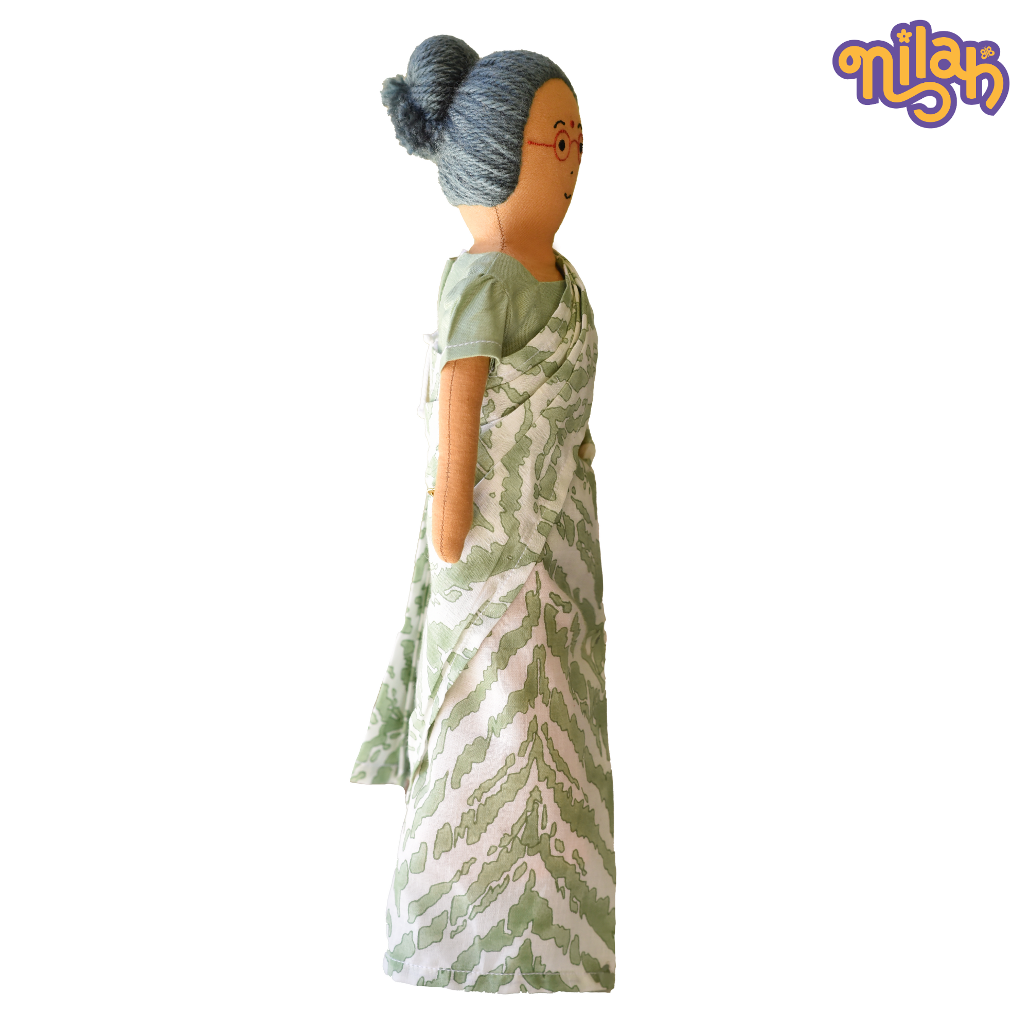 Paati knitting a sweater for the winters