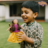 Nilah reading in her bedroom