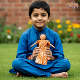 Amma exploring Appa's garden