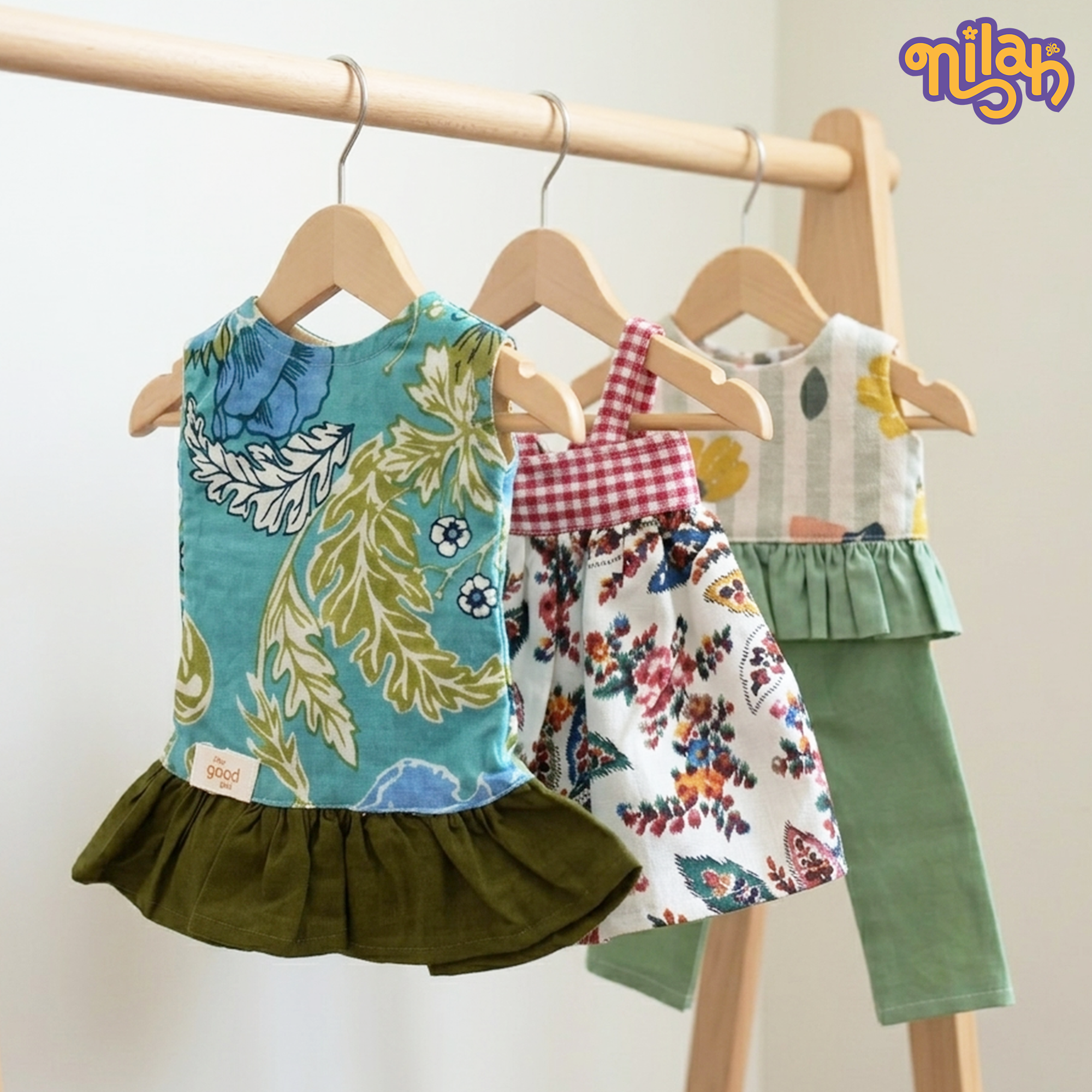 Set of 3 - Nilah & Malai’s tea party dresses