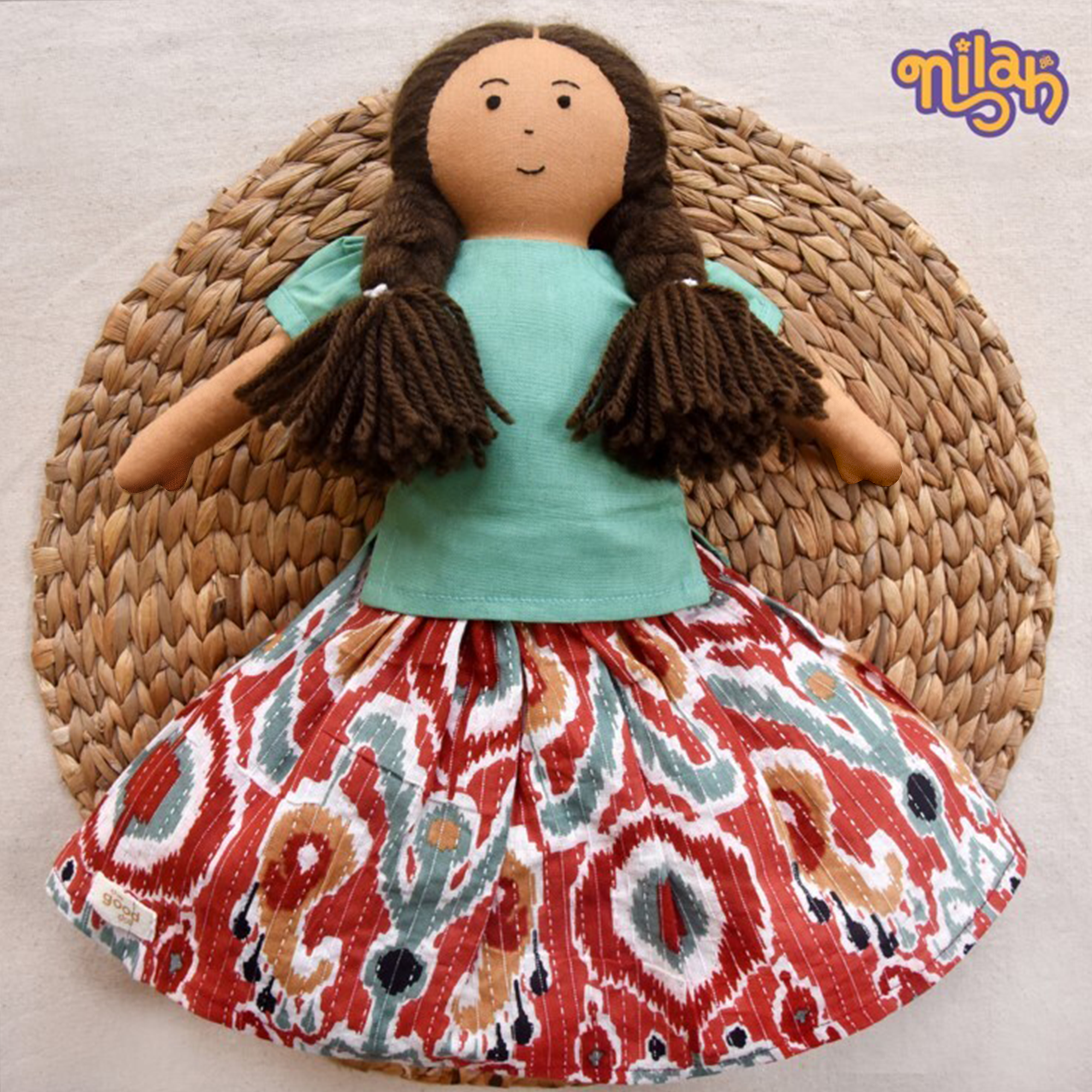 Nilah sitting in her front yard