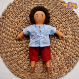 Raagu riding a bicycle