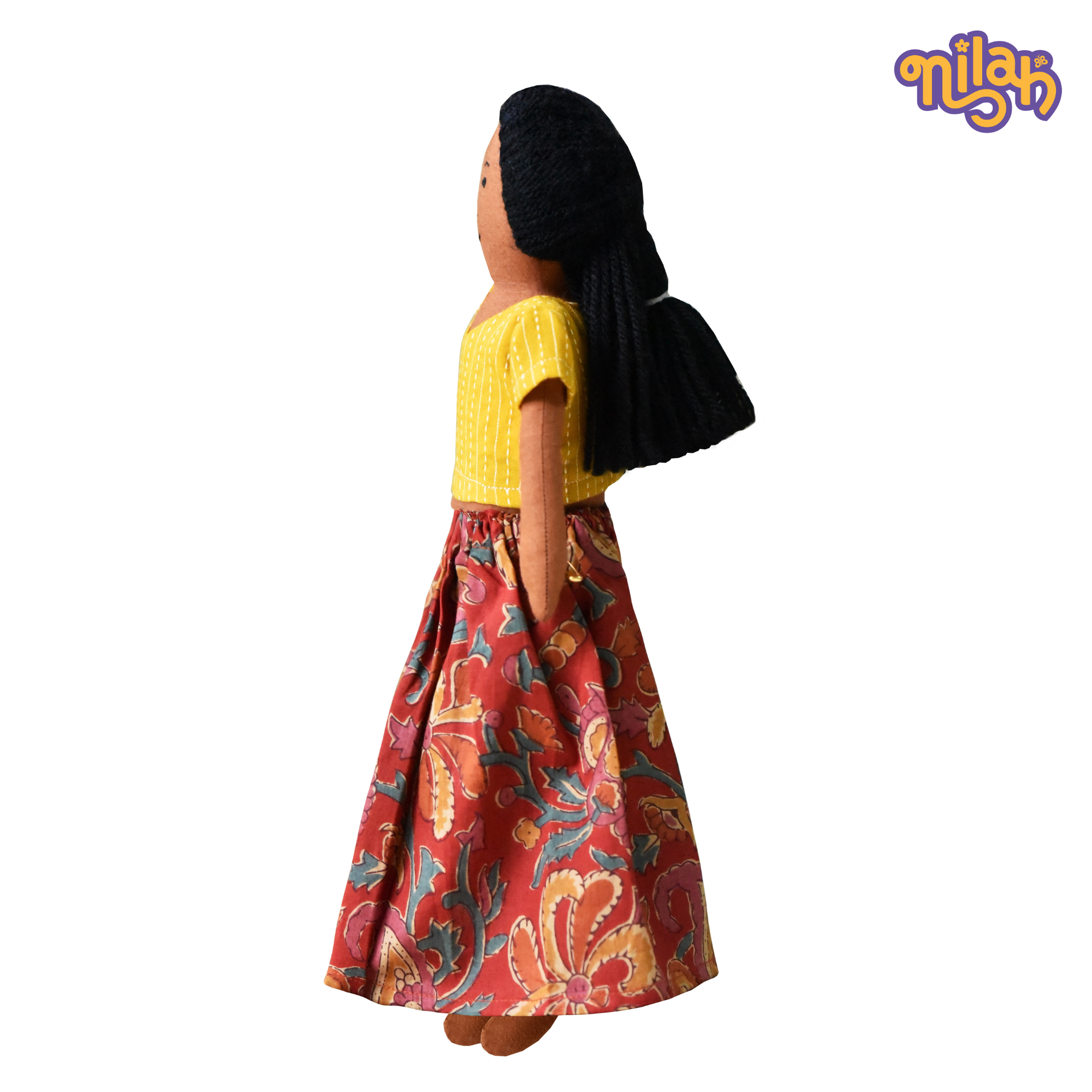 Malai preparing carrots for pickle