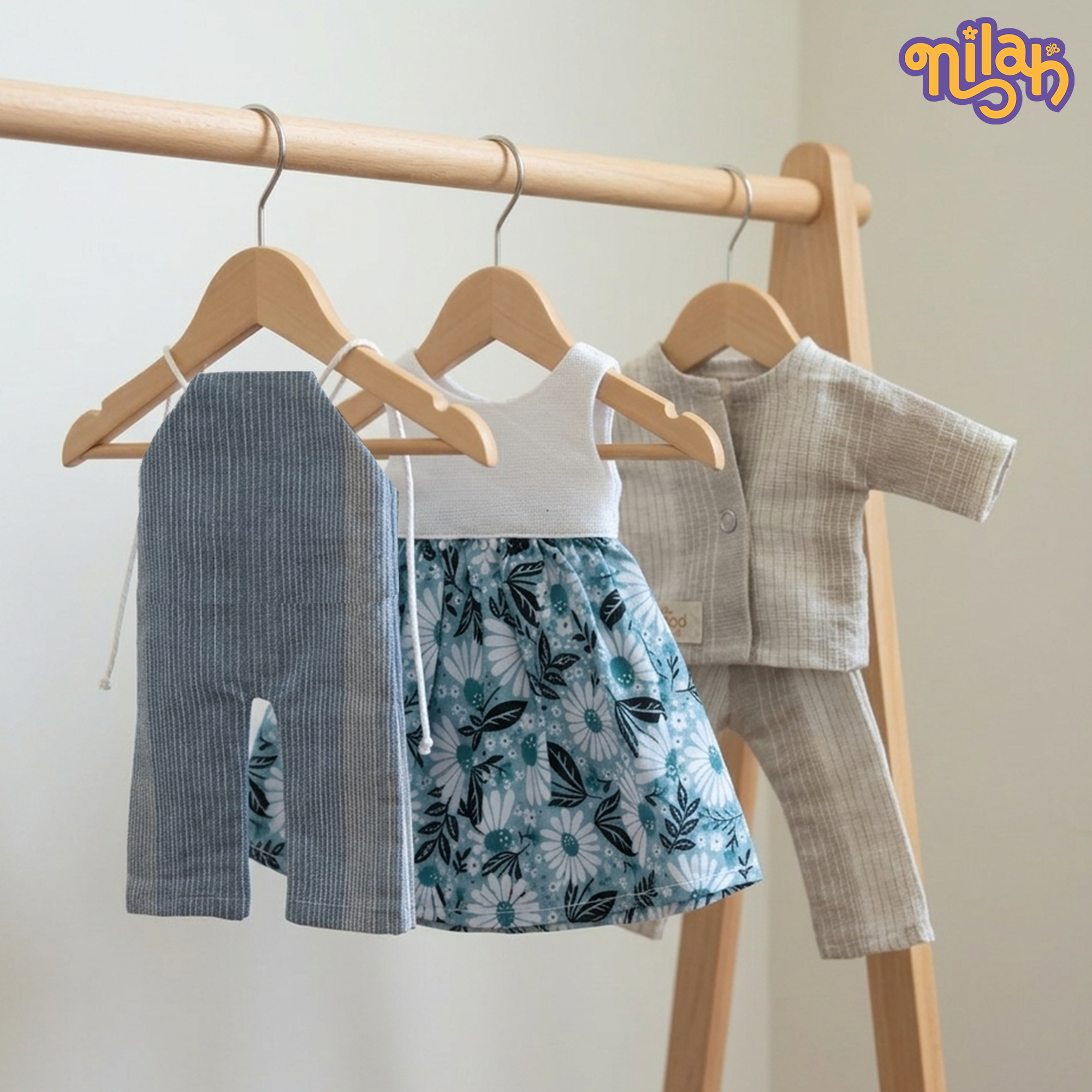 Set of 3 - Clothes for Mira & Malar for picnic