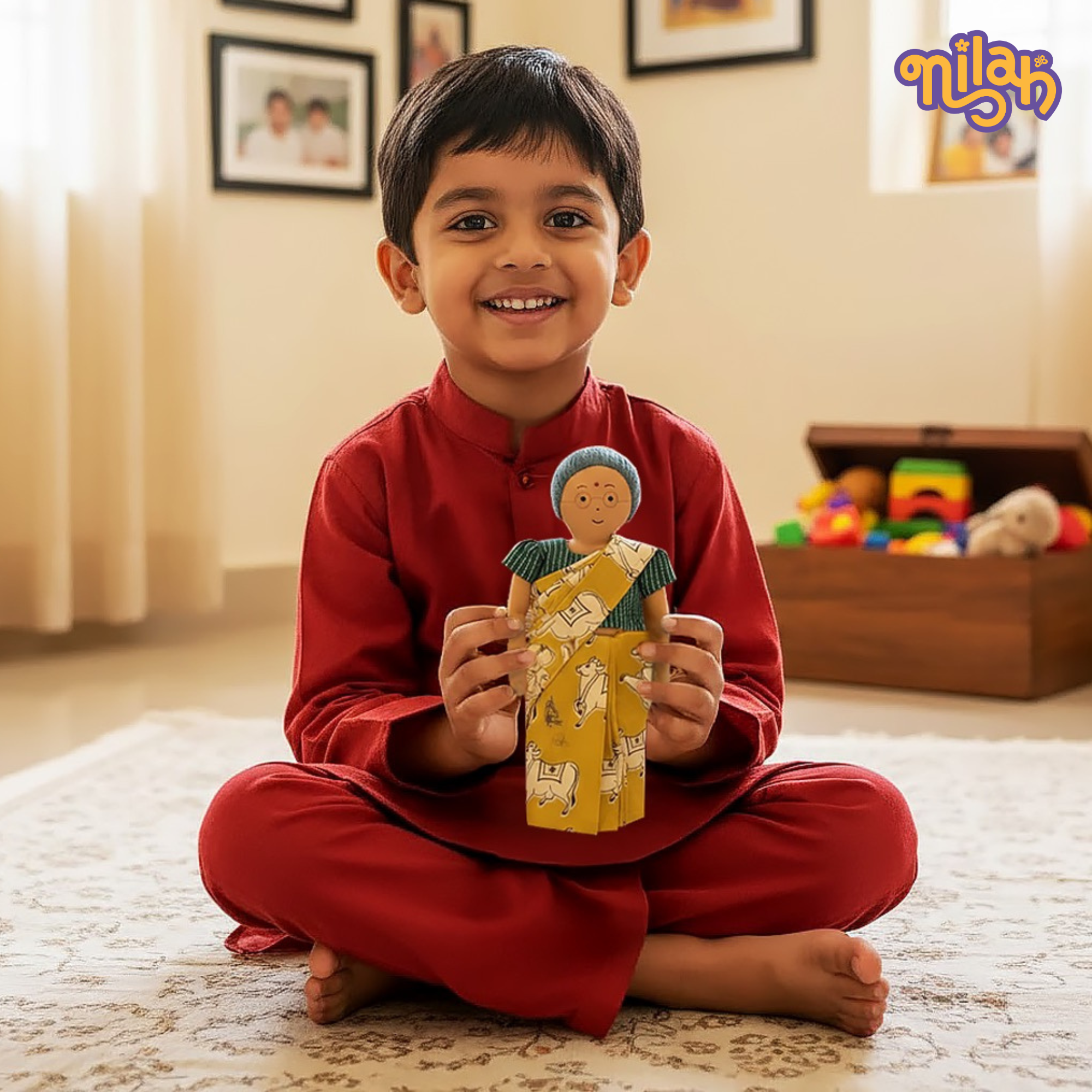 Paati preparing mango sambar