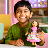 Nilah playing in her play room