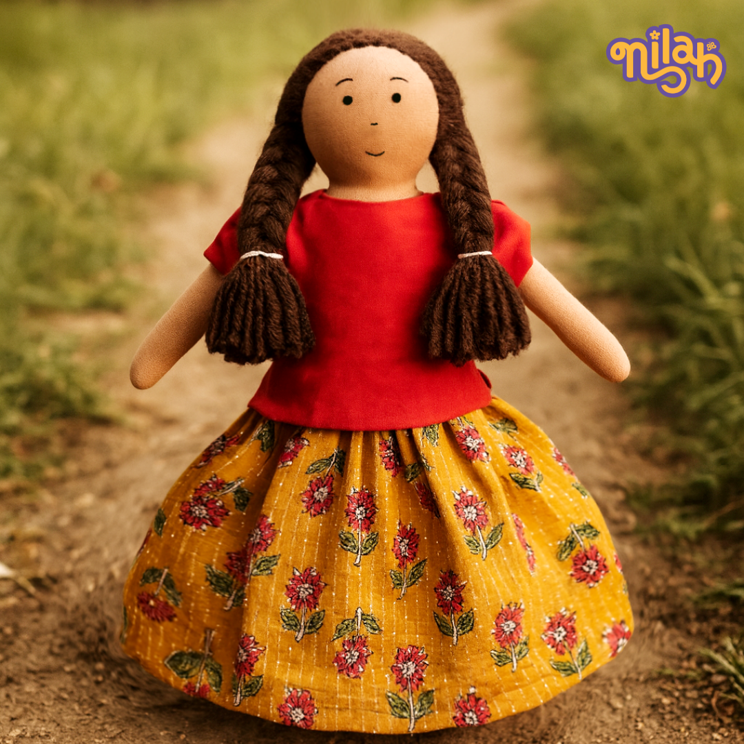 Nilah exploring her garden