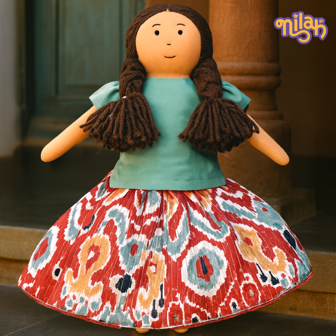 Nilah sitting in her front yard