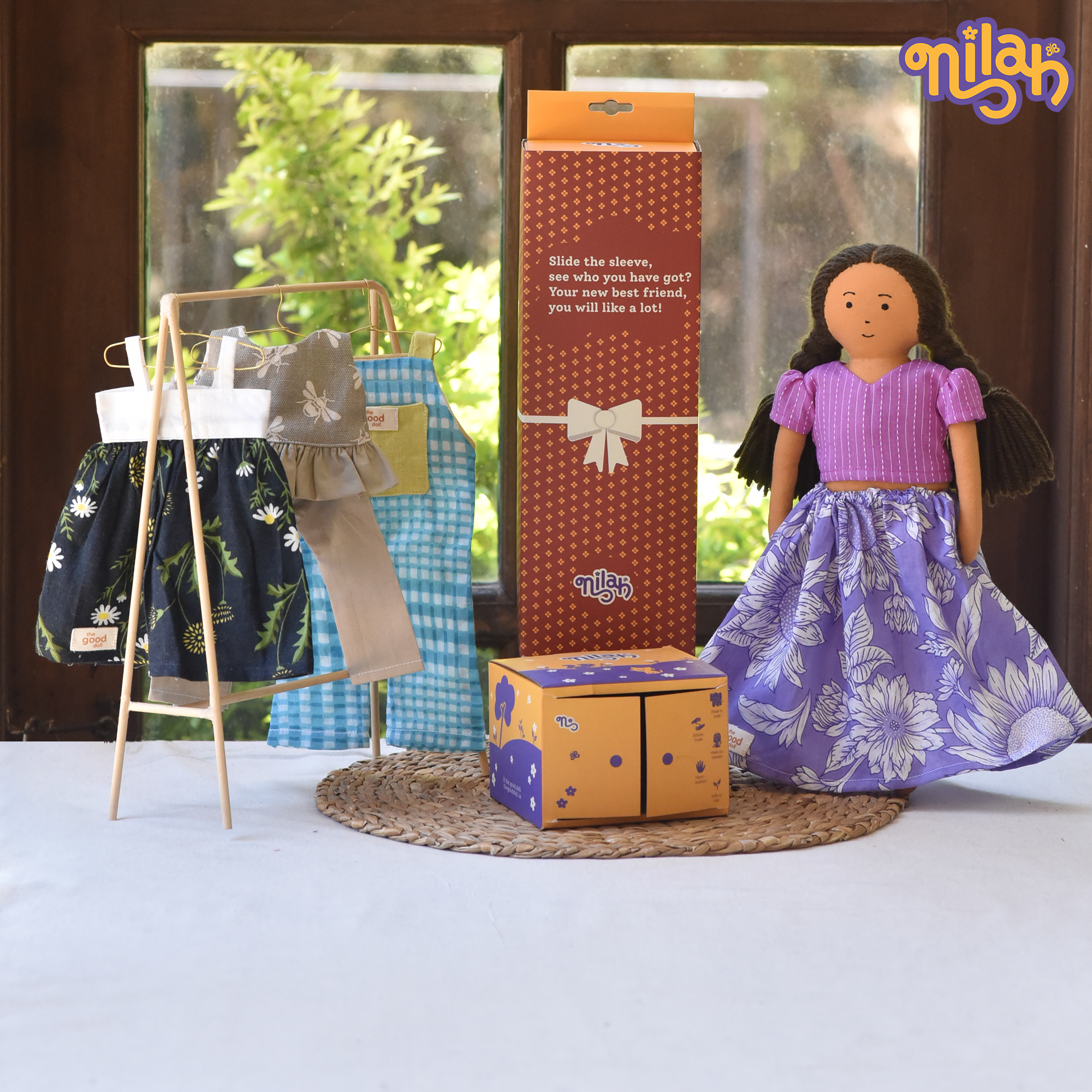 Nilah picking her look for the day