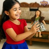 Nilah watering her plants