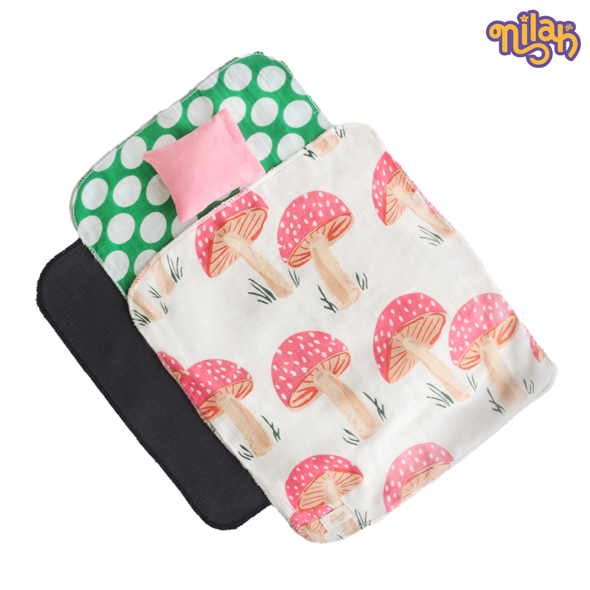 Doll Cozy Bed – Handmade Accessory for Soft Dolls