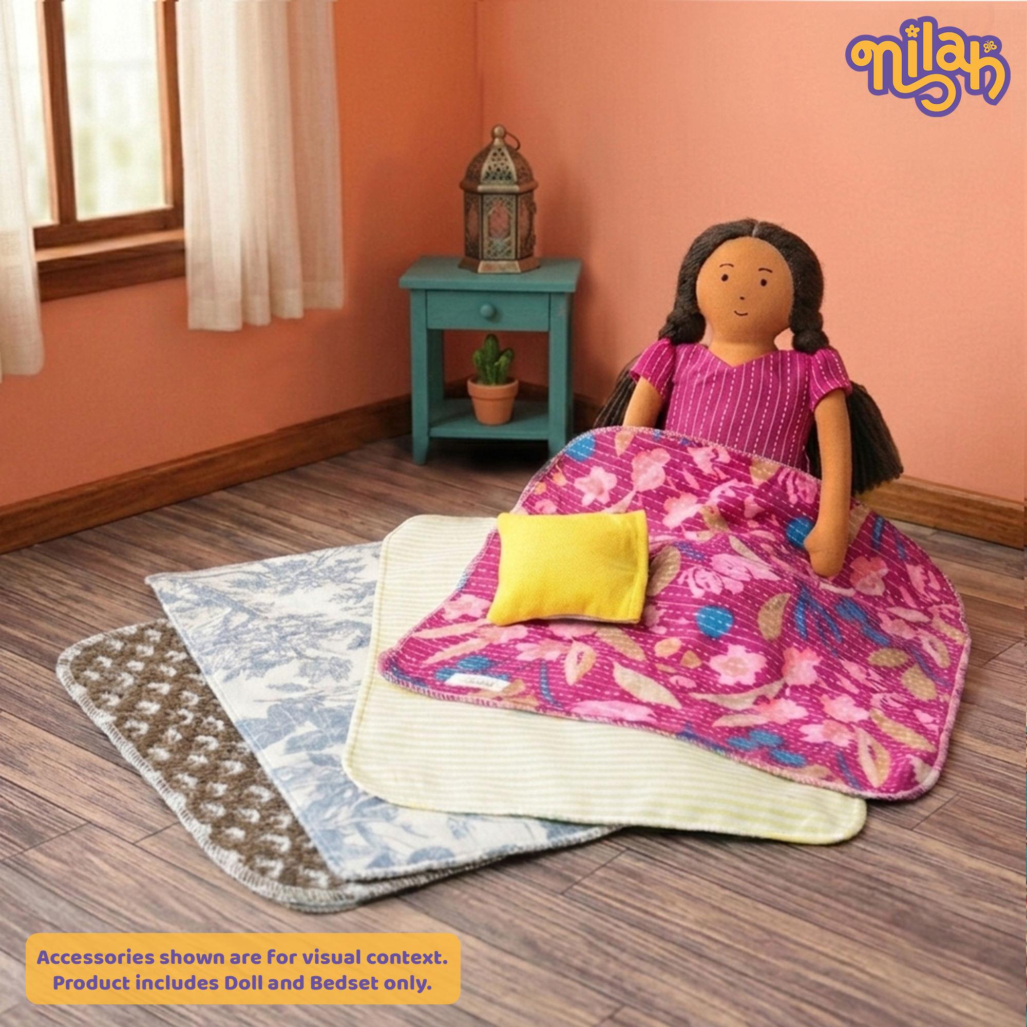 Nilah inside her cozy bed