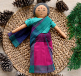 Paati waiting for Thatha in the front yard