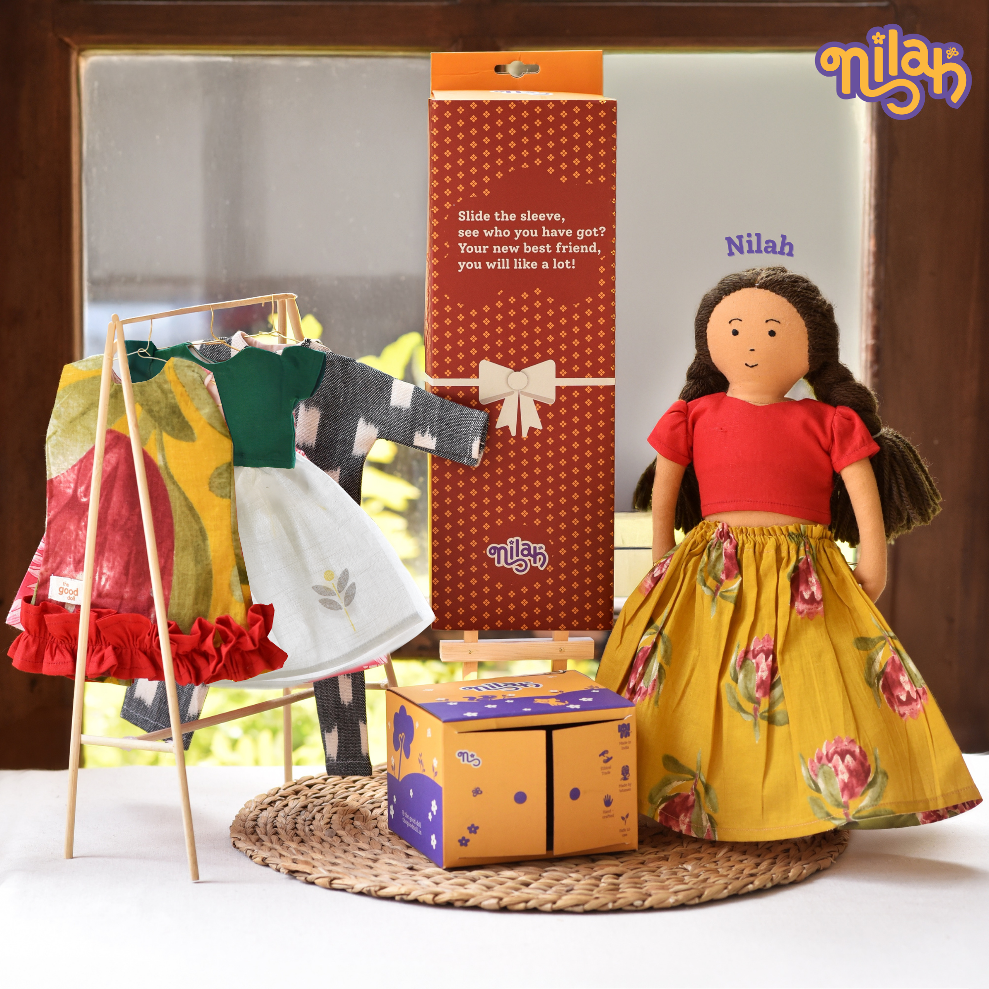 Nilah picking her look for the day