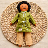 Appa working in his courtyard