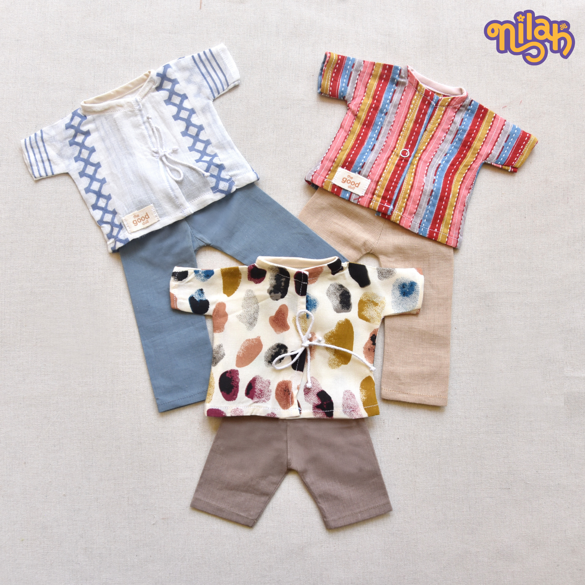 Handmade Doll Dress Set – Appa & Thatha