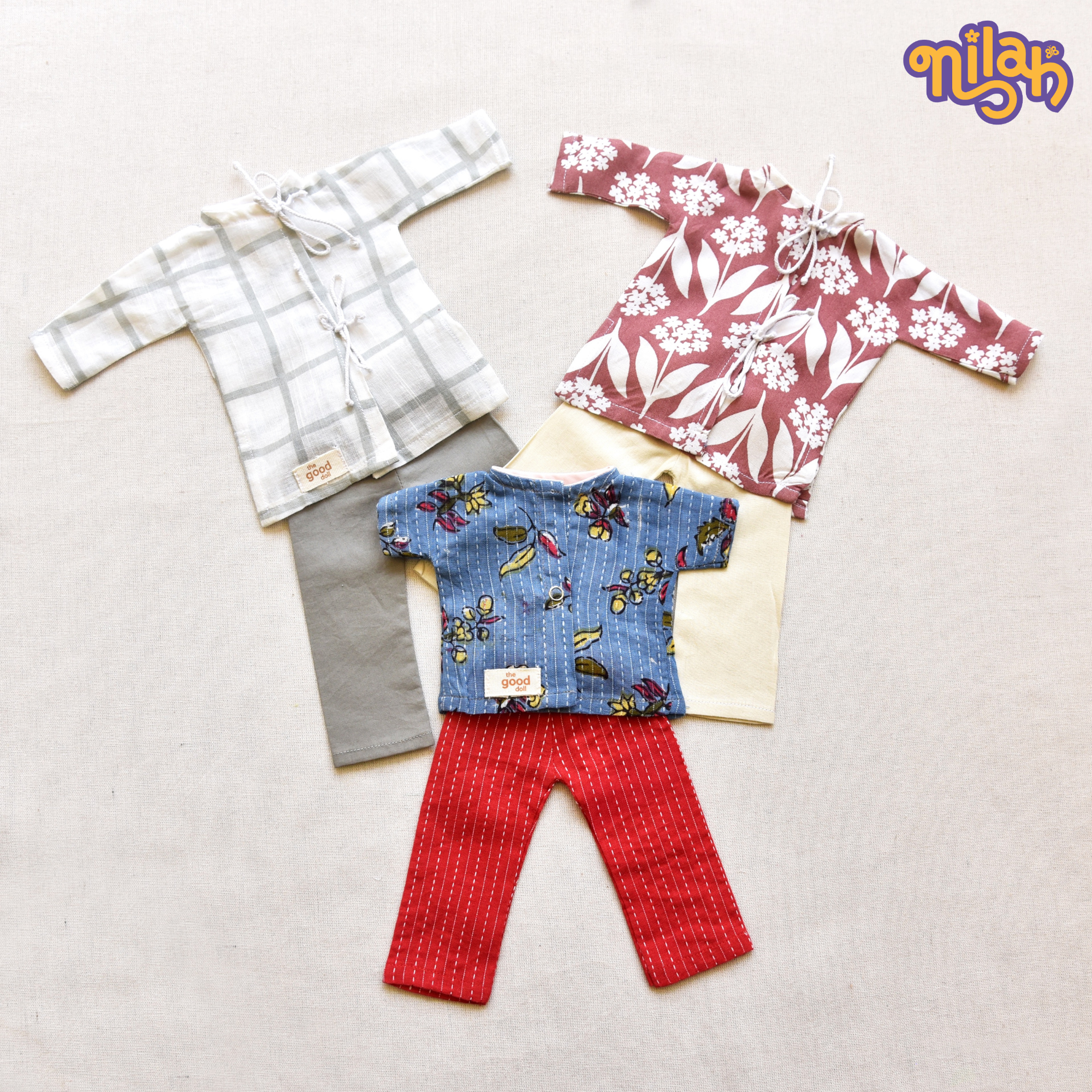 Set of 3 – Appa & Thatha’s dresses for evening strolls