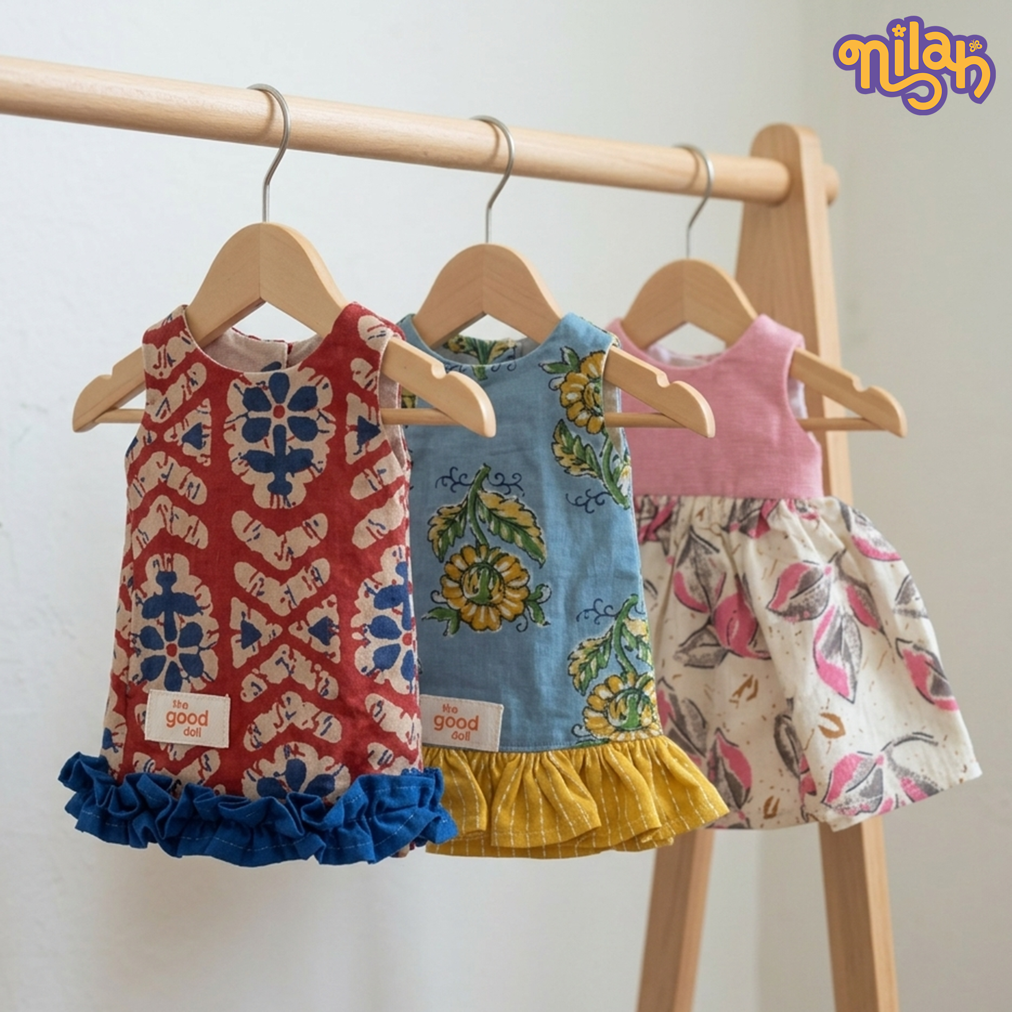 Set of 3 – Mira and Malar prepare for an artsy afternoon