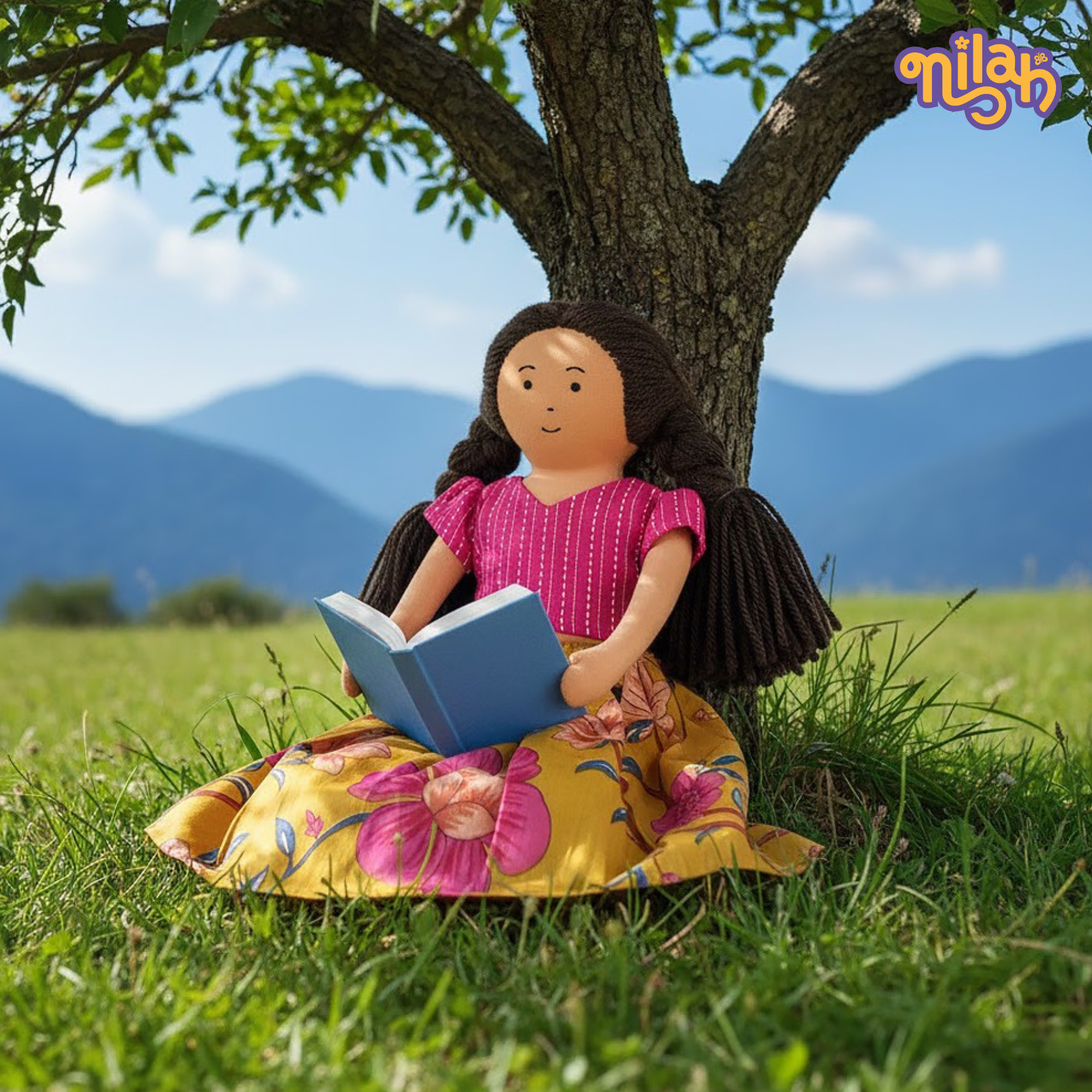 Nilah makes a flower crown