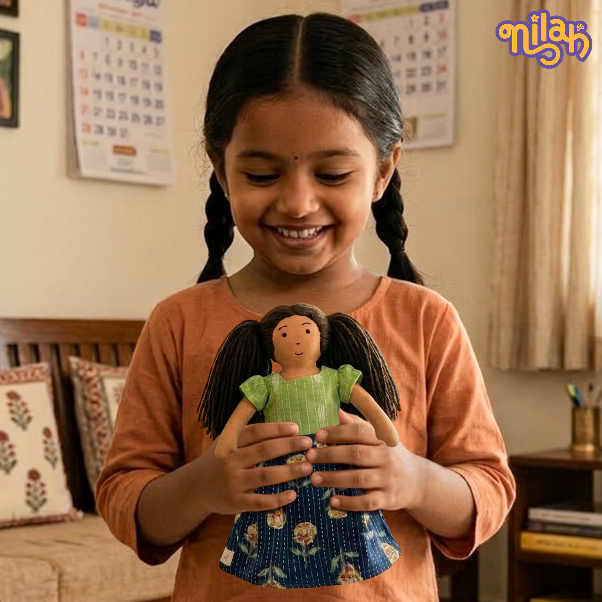 Mira playing badminton