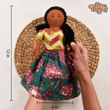 Malai doing her part of the Sunday family chores