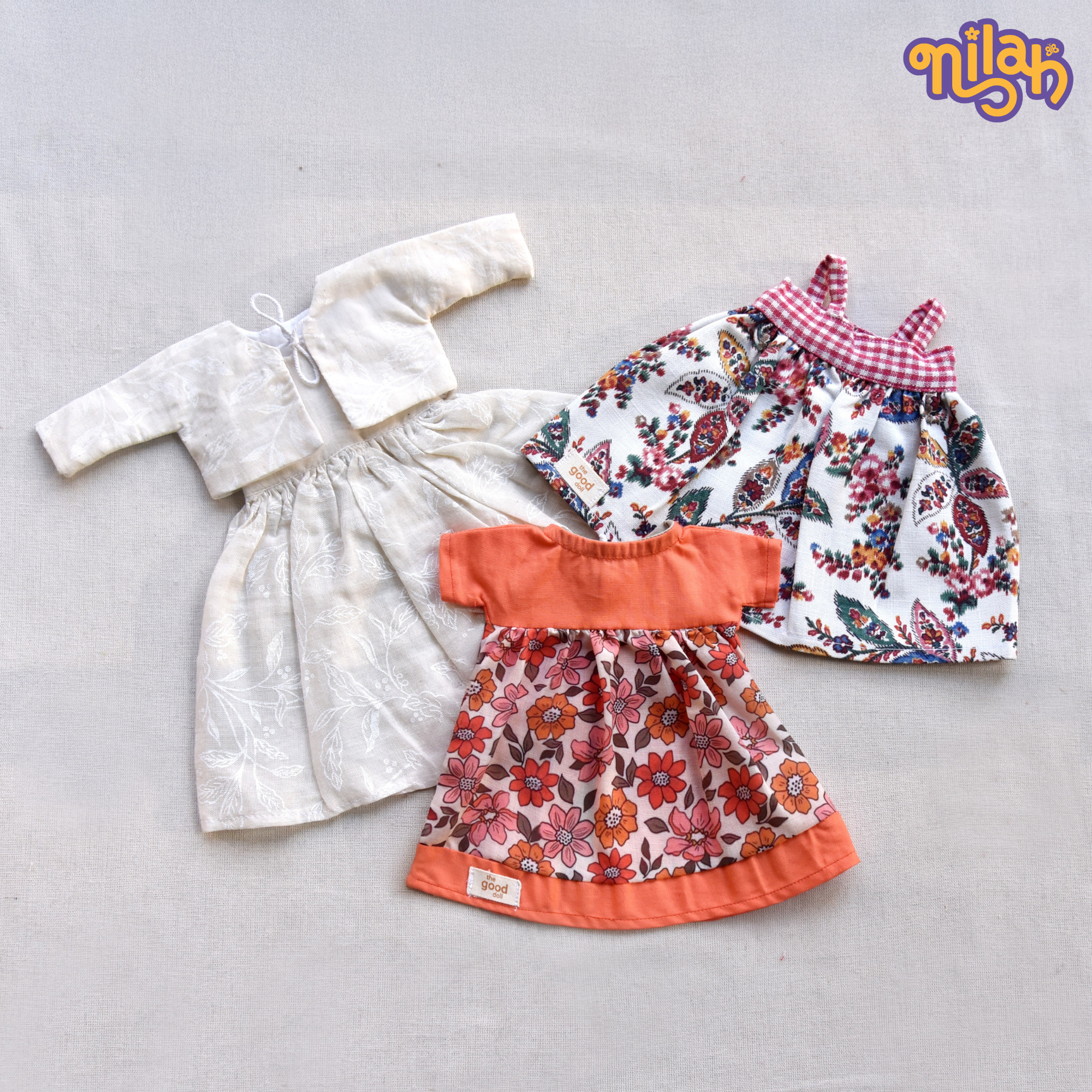 Set of 3 - Nilah & Malai’s tea party dresses