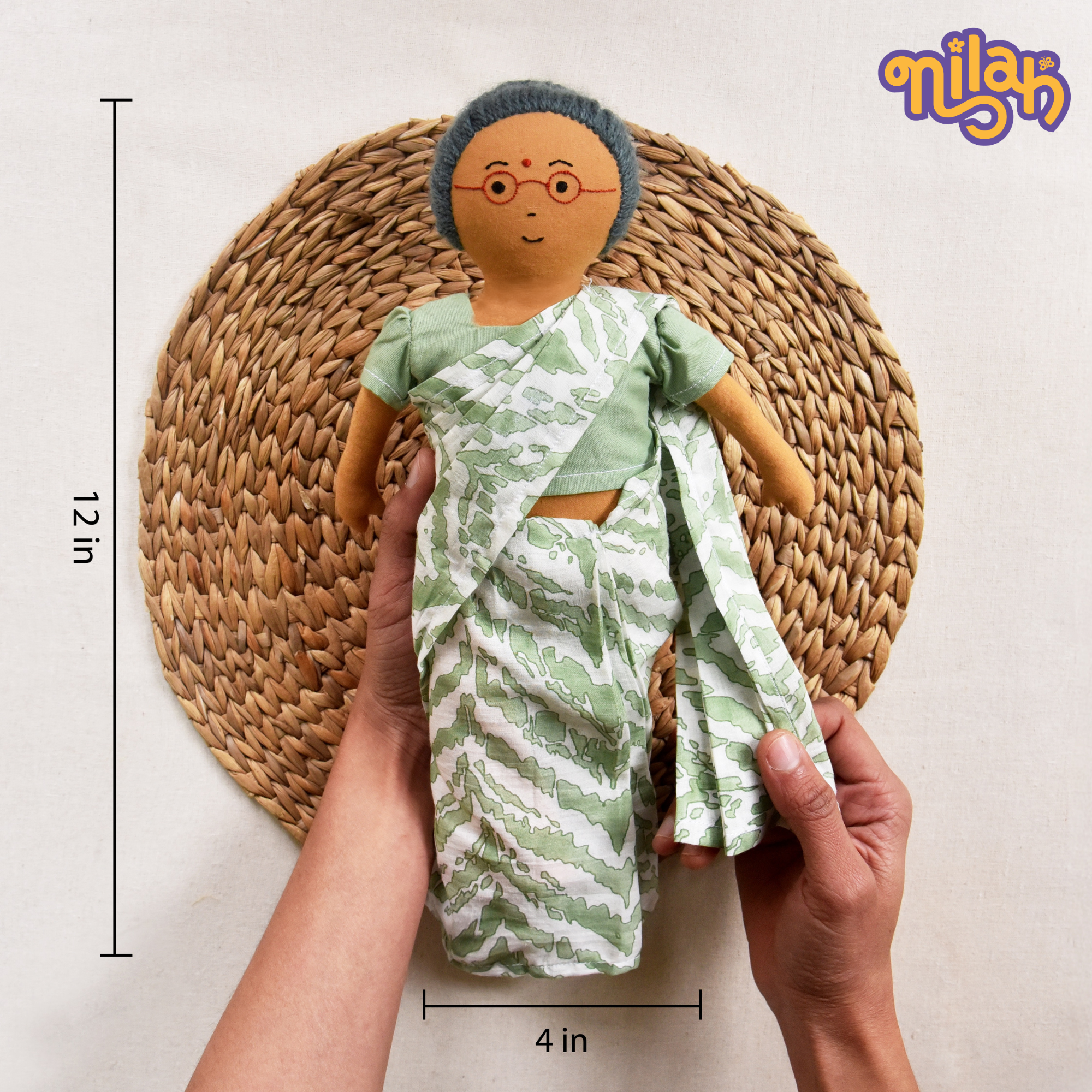 Paati knitting a sweater for the winters