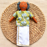 Thatha wandering in the backyard