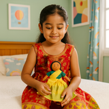 Malai exploring on a forest trail