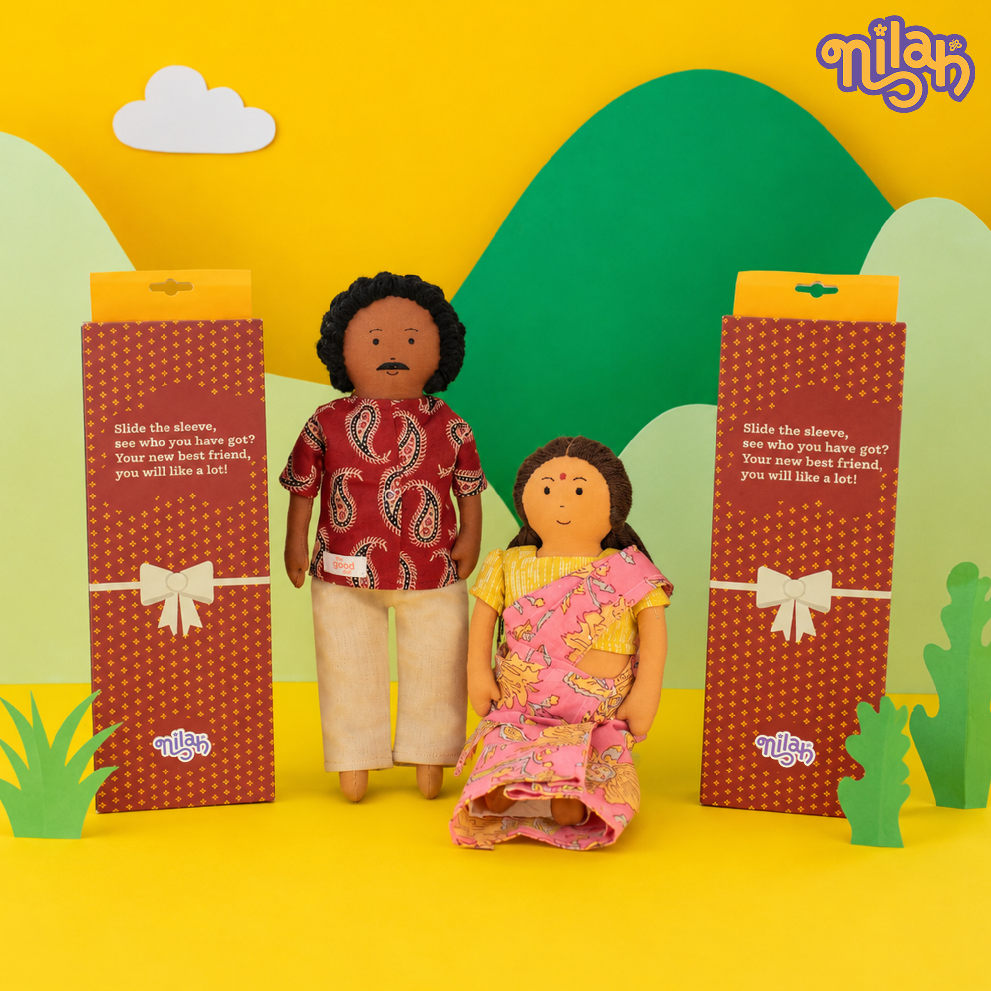 Amma & Appa – Handmade Soft Doll Set