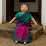 Paati waiting for Thatha in the front yard