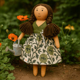 Nilah watering her plants