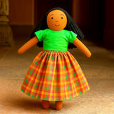 Malar playing in the courtyard