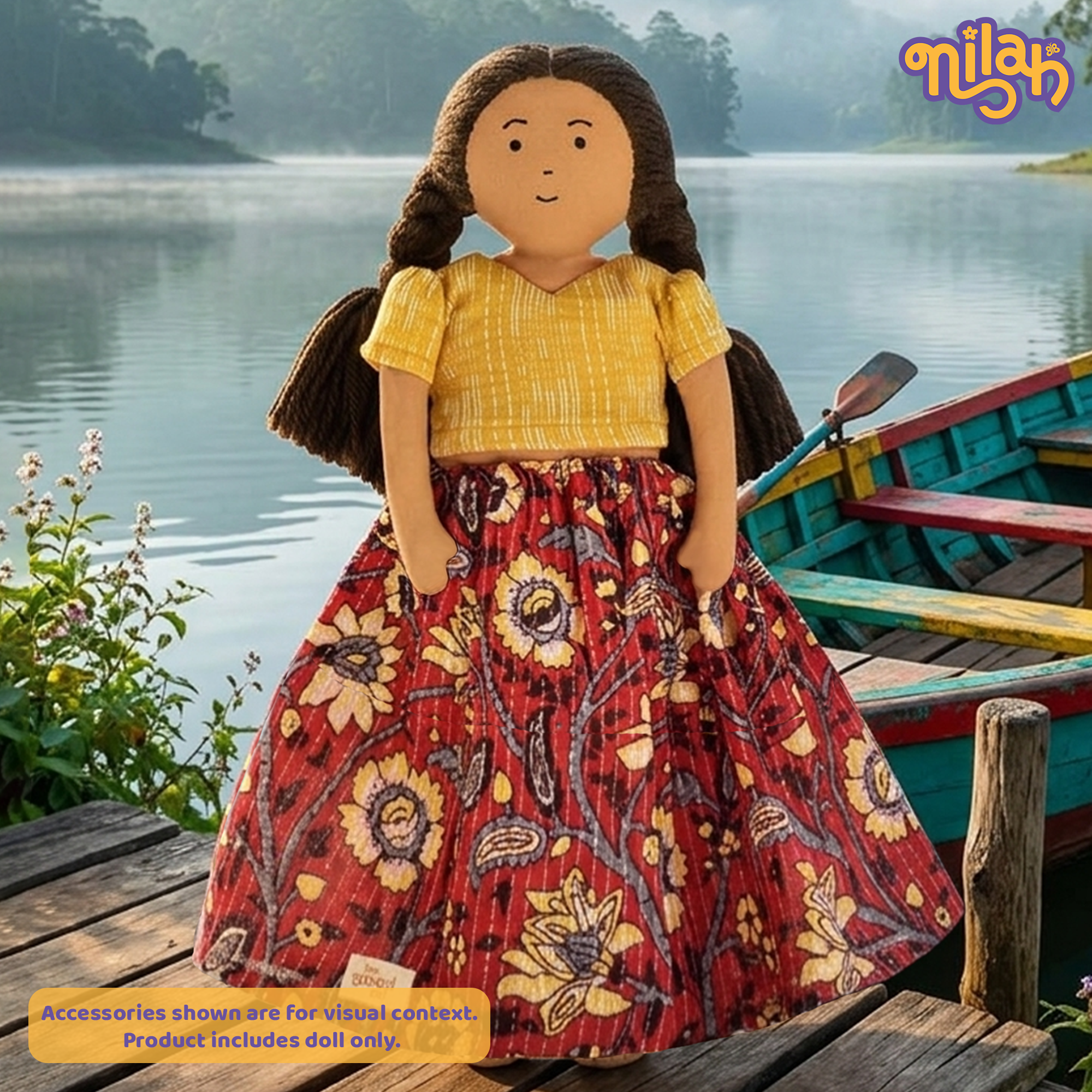 Nilah boating in the Nilacombai lake