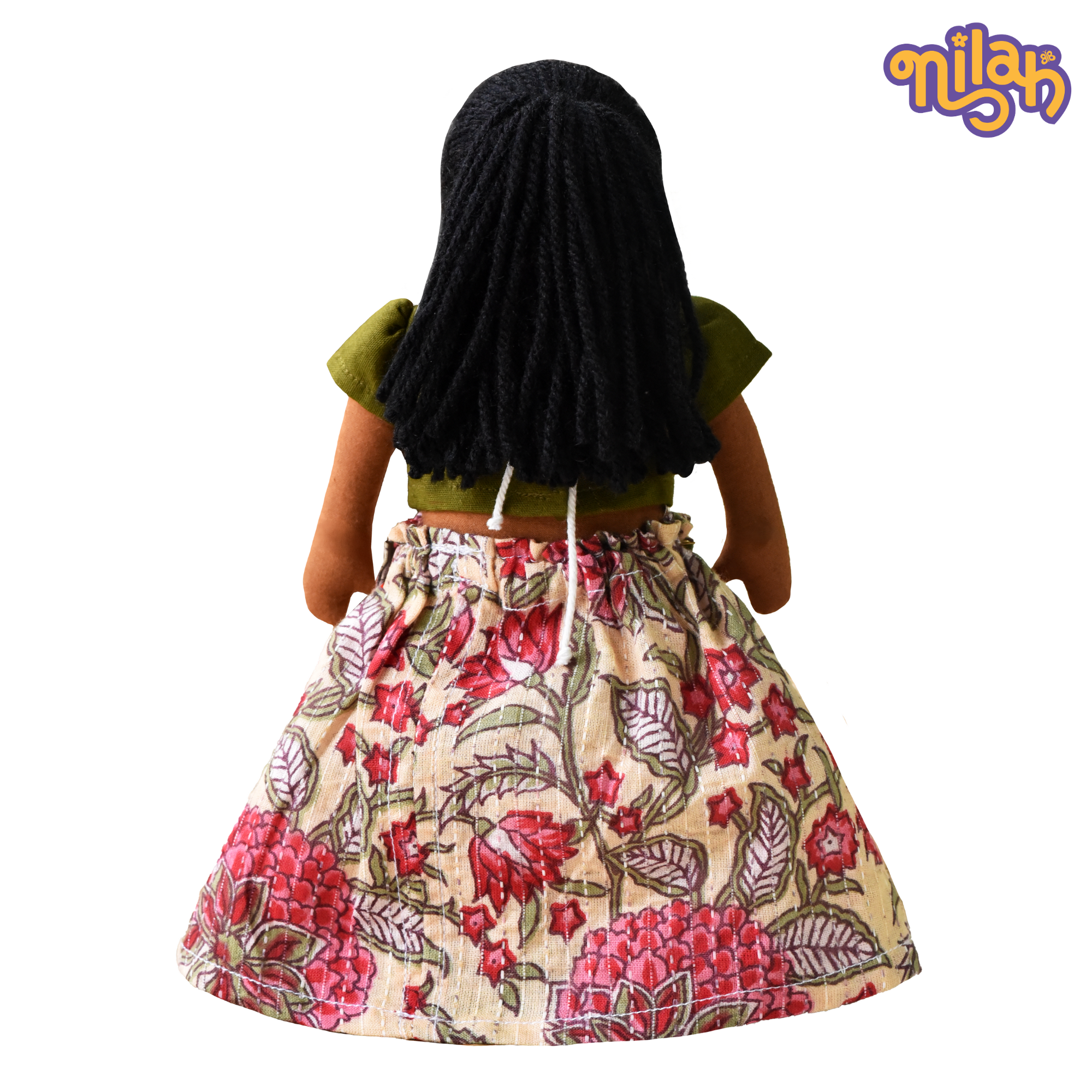 Malar doing her school homework