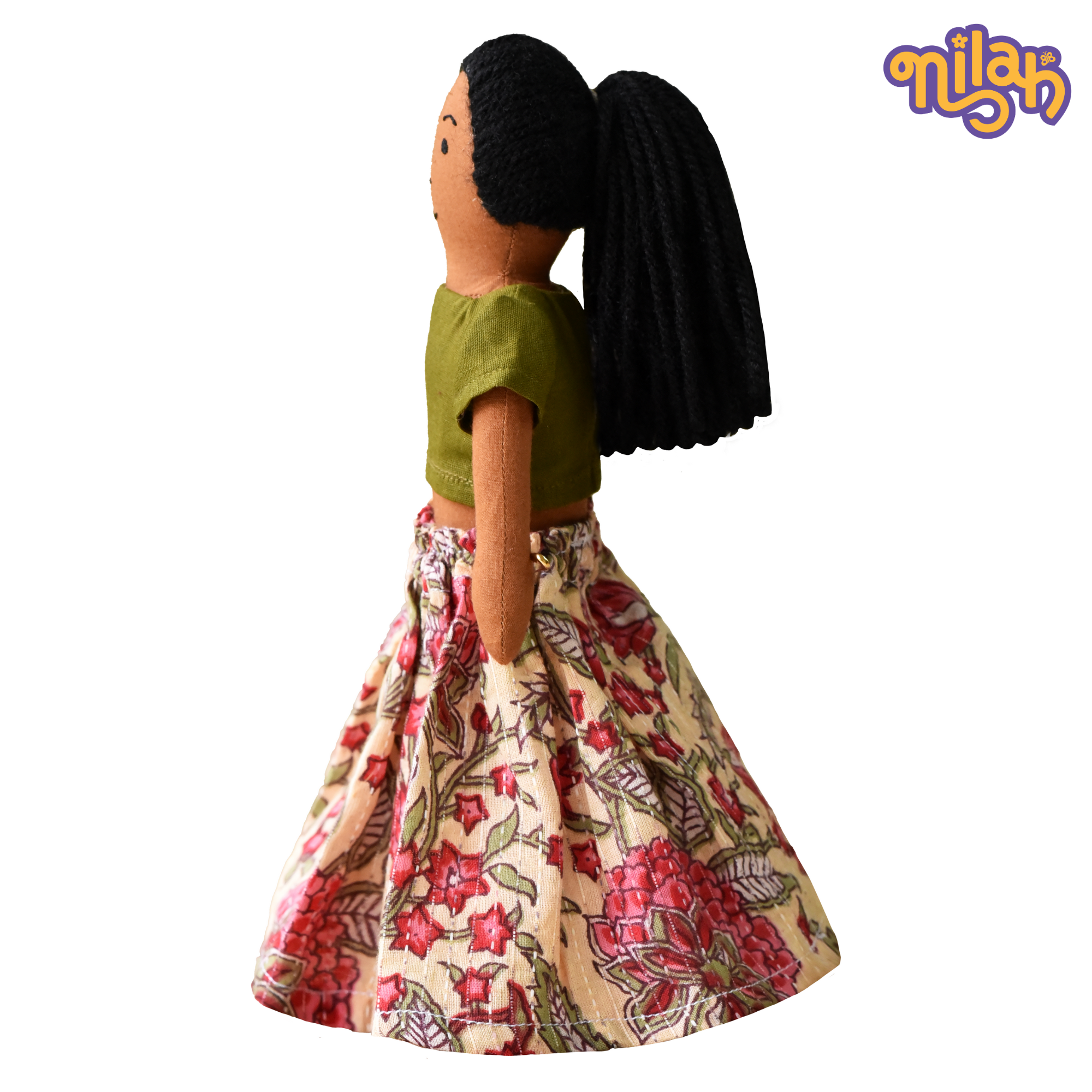 Malar doing her school homework