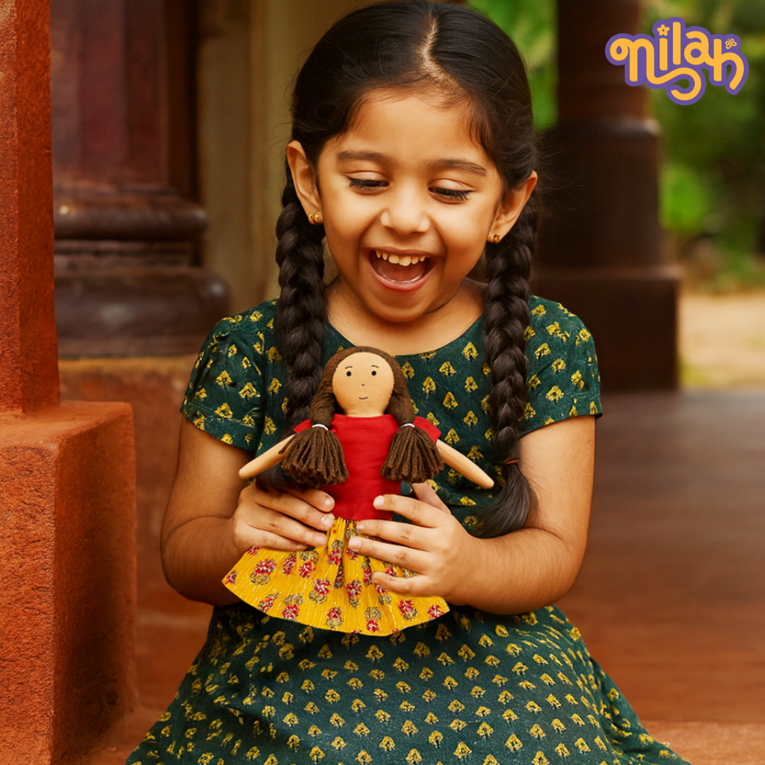 Nilah exploring her garden