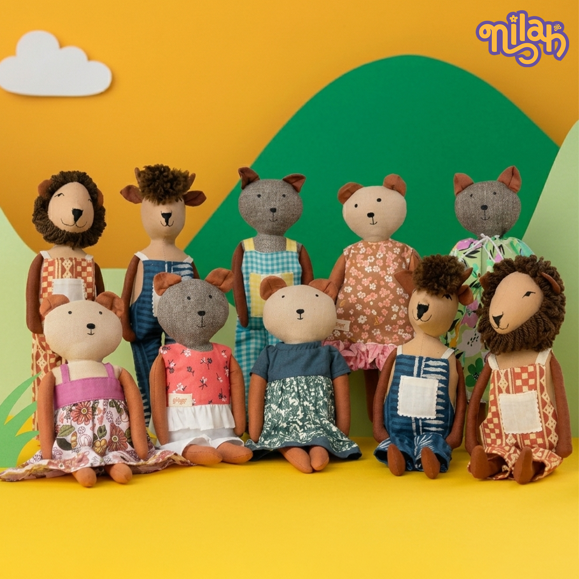 Nilah's Friends – Soft Doll Set (10 Dolls)