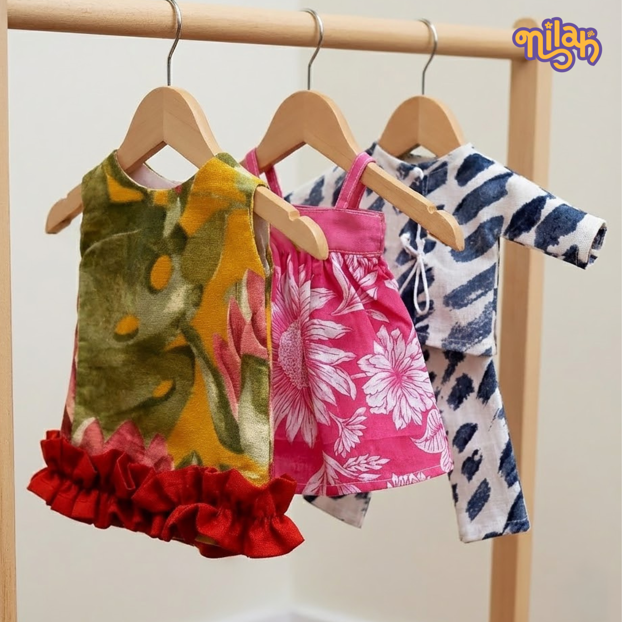 Nilah picking her look for the day