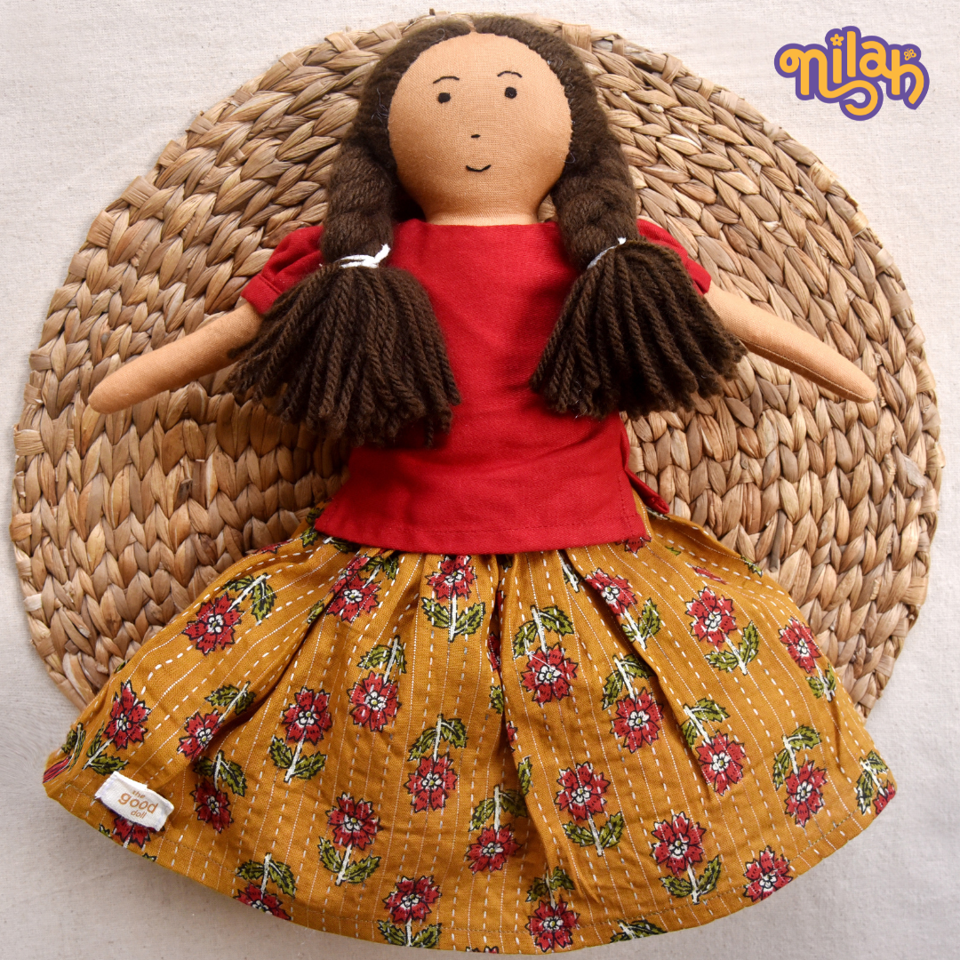 Nilah exploring her garden