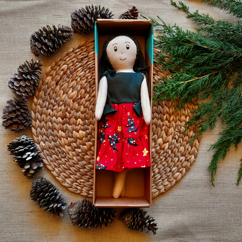 Fabric Dolls, Christmas Pack, Norma