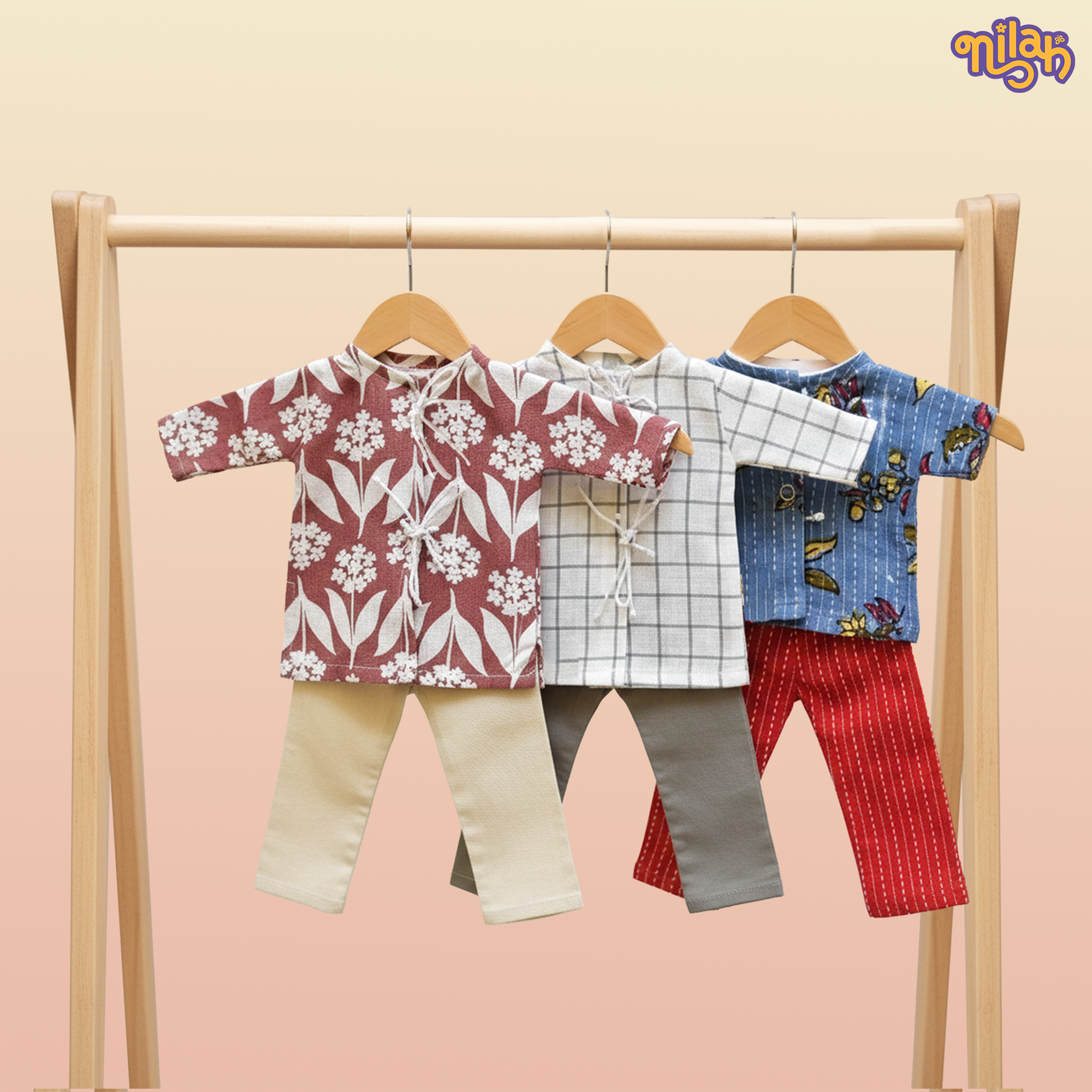 Set of 3 – Appa & Thatha’s dresses for evening strolls