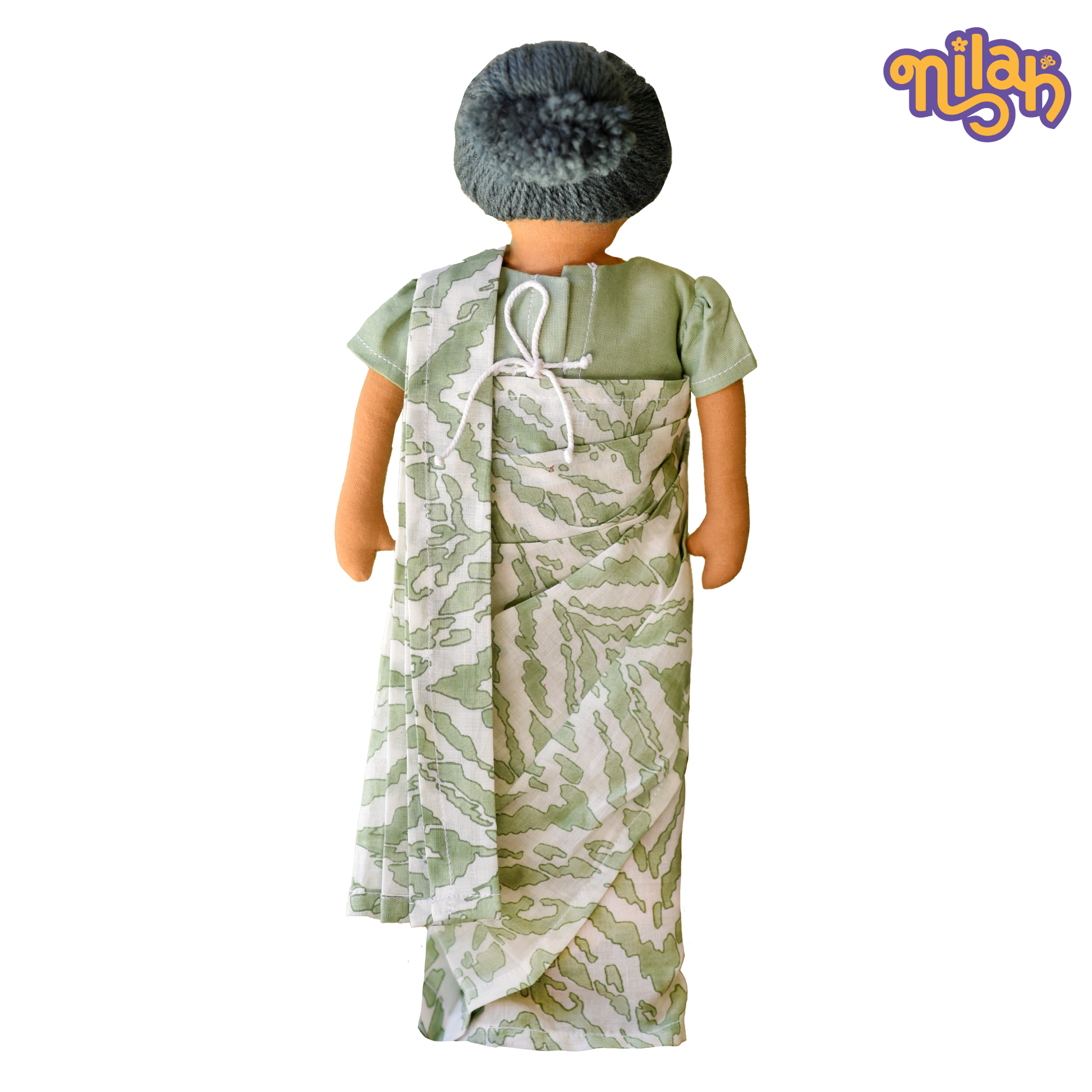 Paati knitting a sweater for the winters