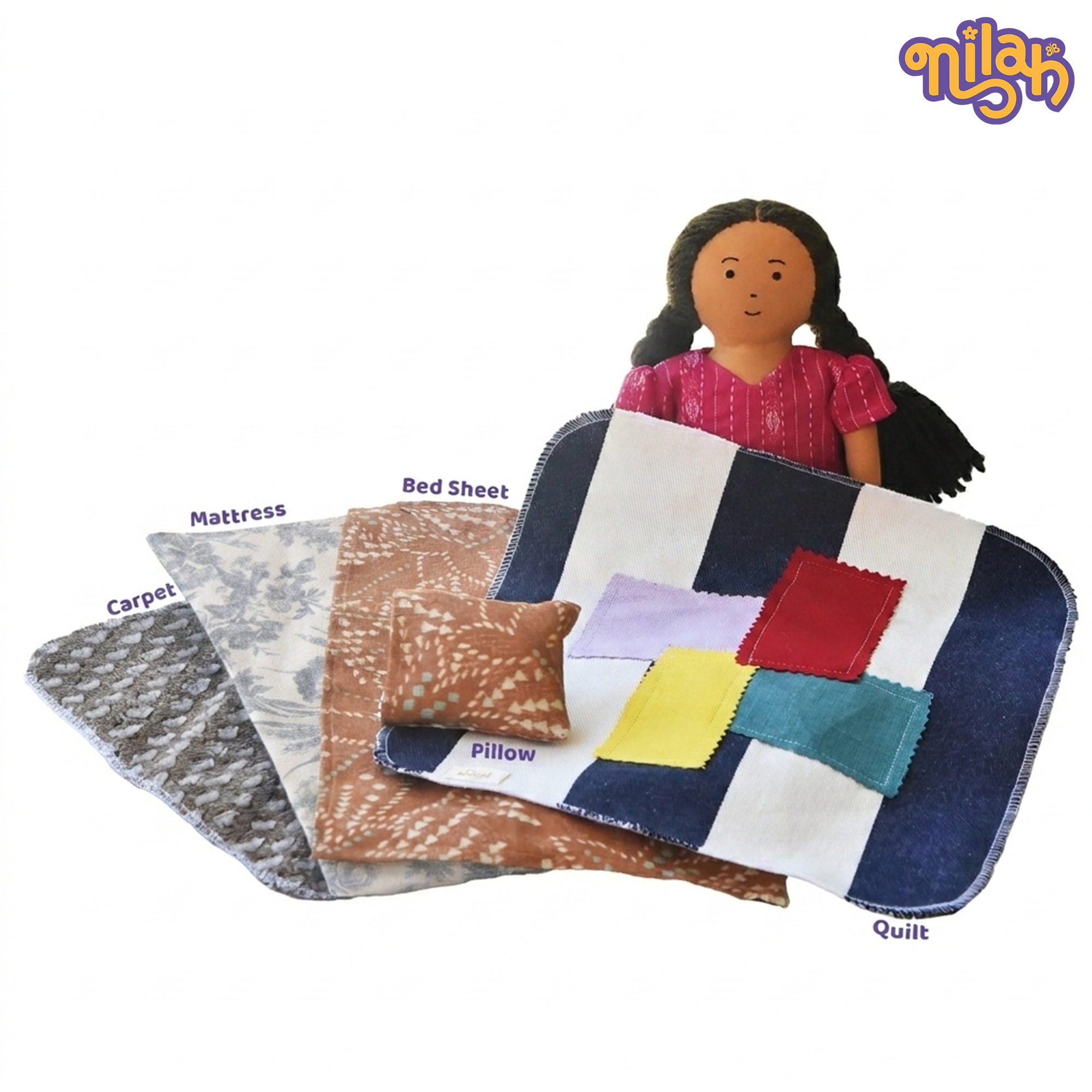 Nilah inside her cozy bed